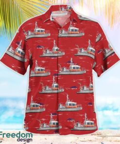 Providence Fire Department Fireboat Providence, Rhode Island Summer Hawaiian Shirt Product Photo 2