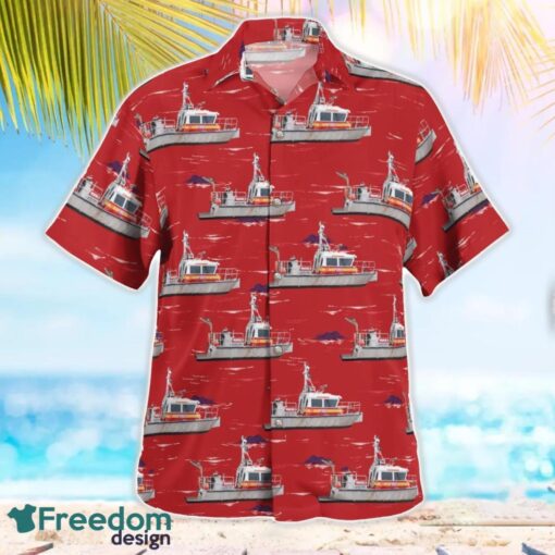 Providence Fire Department Fireboat Providence, Rhode Island Summer Hawaiian Shirt Product Photo 2