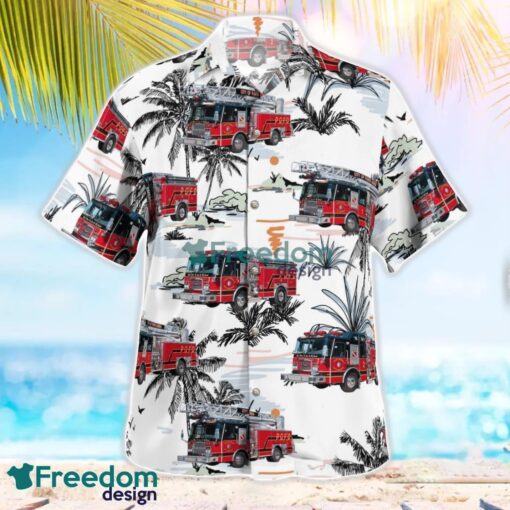 Punta Gorda, Charlotte County, Florida, Punta Gorda Fire Department Beach Hawaiian Shirt Product Photo 2