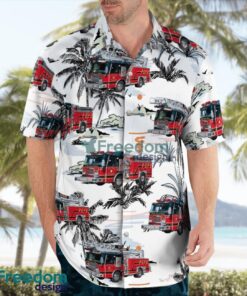 Punta Gorda, Charlotte County, Florida, Punta Gorda Fire Department Beach Hawaiian Shirt Product Photo 3