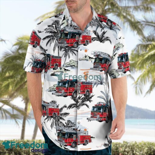 Punta Gorda, Charlotte County, Florida, Punta Gorda Fire Department Beach Hawaiian Shirt Product Photo 3