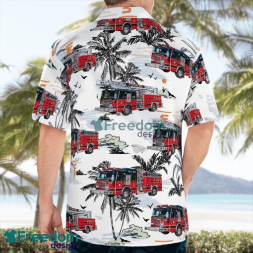 Punta Gorda, Charlotte County, Florida, Punta Gorda Fire Department Beach Hawaiian Shirt Product Photo 4