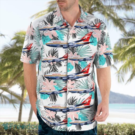 Qantas Boeing 747SP-38 Aloha Hawaiian Shirt Beach Gift Shirt Product Photo 3