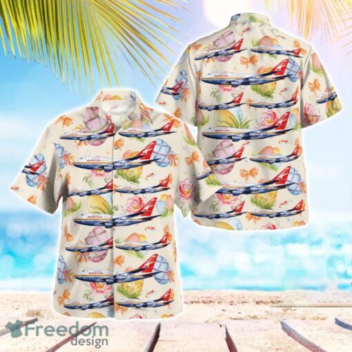 Qantas Boeing 747SP-38, Happy Easter Day Bunny Aloha Hawaiian Shirt Beach Gift Shirt Product Photo 1