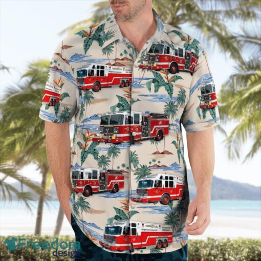 Quakertown, Pennsylvania, Quakertown Fire Company Number 1 Hawaiian Shirt Product Photo 3