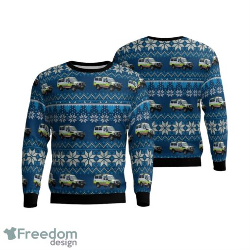 Queensland Ambulance Service Toyota Landcruiser For Unisex Christmas All Over Print Christmas Sweater Product Photo 1