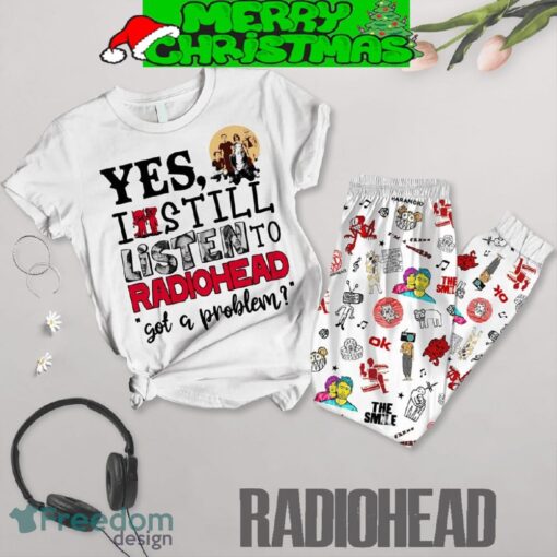 Radiohead The Smile OK Fleece Pajamas Set For Christmas - Radiohead The Smile OK Fleece Pajamas Set-1