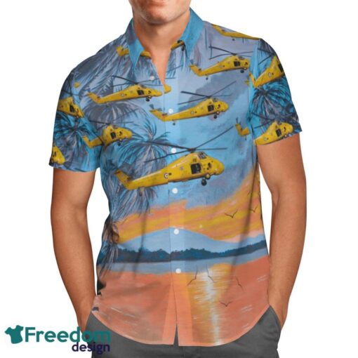 RAF Historical Westland Wessex Search And Rescue Summer Hawaiian Shirt Product Photo 2