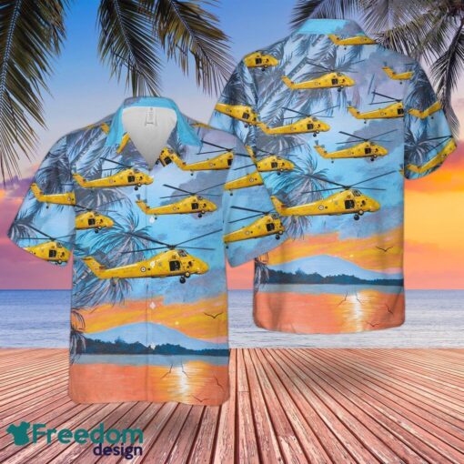 RAF Historical Westland Wessex Search And Rescue Summer Hawaiian Shirt Product Photo 1