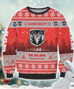 Ram truck Damn Right I Lover Ram truck Now And Forever 3D Ugly Christmas Sweater Christmas Gift Product Photo 2