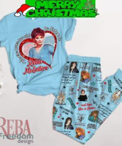 Reba McEntire Red Lips Like A Flame Fleece Pajamas Set Christmas For Family - Reba McEntire Red Lips Like A Flame Fleece Pajamas Set-1