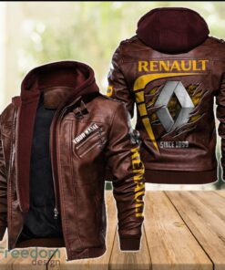 Renault 2D Leather Jacket For Men Custom Name Special Gift Ideas Product Photo 2