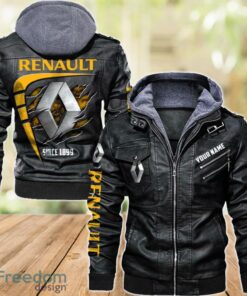 Renault 2D Leather Jacket For Men Custom Name Special Gift Ideas Product Photo 1