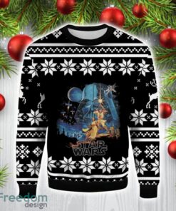Retro 90s Star Wars A New Hope 3D Ugly Christmas Sweater Christmas Gift Ideas