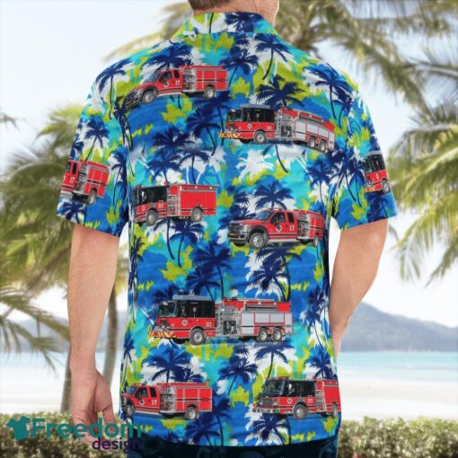 Rhome, Texas, Rhome Fire Department Station 17 Hawaiian Shirt Product Photo 2