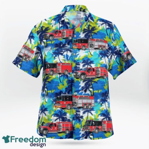 Rhome, Texas, Rhome Fire Department Station 17 Hawaiian Shirt Product Photo 3