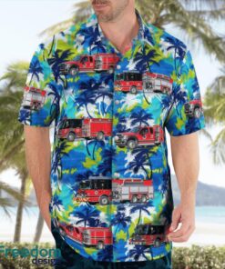 Rhome, Texas, Rhome Fire Department Station 17 Hawaiian Shirt Product Photo 4