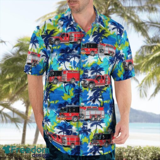 Rhome, Texas, Rhome Fire Department Station 17 Hawaiian Shirt Product Photo 4