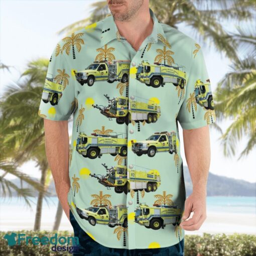 Richmond, Virginia, Richmond International Airport Fire Department Aloha Hawaiian Shirt Beach Gift Shirt Product Photo 4