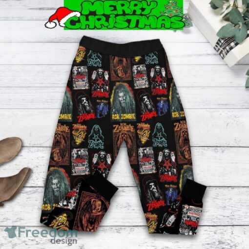 Rob Zombie More Human Than Human Never Gonna Stop Fleece Pajamas Set All Over Print Christmas Gift - Rob Zombie More Human Than Human Never Gonna Stop Fleece Pajamas Set-3