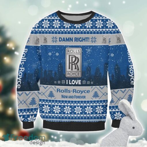 Rolls Royce Damn Right I Lover Rolls Royce Now And Forever 3D Ugly Christmas Sweater Christmas Gift Product Photo 2