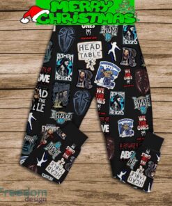 Roman Reigns Head Of The Table We The Ones Fleece Pajamas Set Gift Family - Roman Reigns Head Of The Table We The Ones Fleece Pajamas Set-3