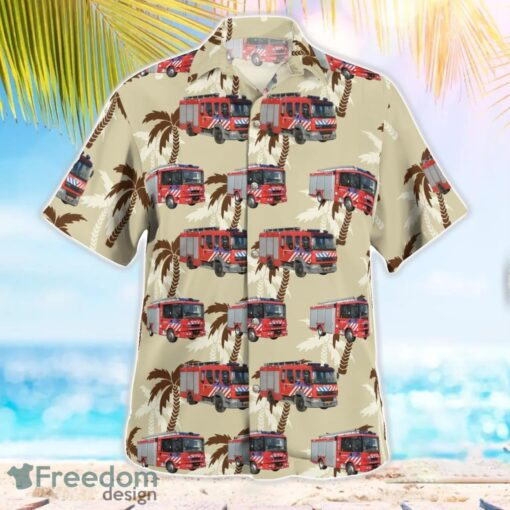 Rotterdam, Netherlands, Brandweer Rotterdam-Rijnmond Aloha Hawaiian Shirt Beach Gift Shirt Product Photo 3