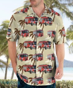 Rotterdam, Netherlands, Brandweer Rotterdam-Rijnmond Aloha Hawaiian Shirt Beach Gift Shirt Product Photo 4