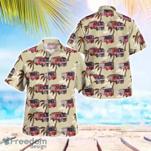 Rotterdam, Netherlands, Brandweer Rotterdam-Rijnmond Aloha Hawaiian Shirt Beach Gift Shirt Product Photo 1