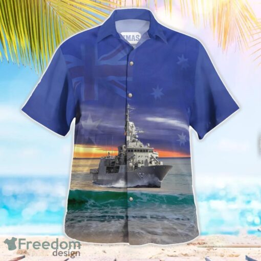 Royal Australian Navy RAN HMAS Anzac (FFH 150) Anzac-class frigate Aloha Hawaiian Shirt Beach Gift Shirt Product Photo 3