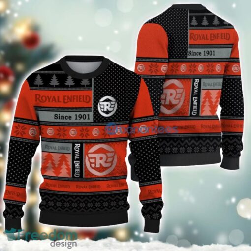 Royal Enfield Logo Ugly Christmas Sweater For Fans Men And Women Christmas Gift Ideas Product Photo 1