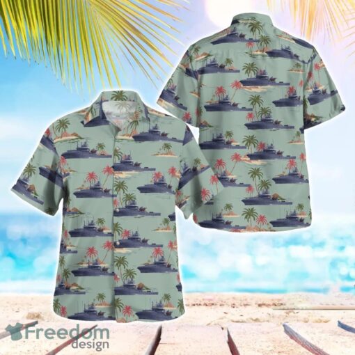 Royal Norwegian Navy SHV Olav Tryggvason (P380) Aloha Hawaiian Shirt Beach Gift Shirt Product Photo 1