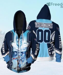 Ryan Tannehill 17 Tennessee Titans Afc South Champions Super Bowl 2021 Personalized Zip Hoodie 3D All Over Print