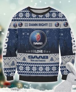 Saab Damn Right I Lover Saab Now And Forever 3D Ugly Christmas Sweater Christmas Gift Product Photo 2