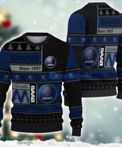 Saab Logo Ugly Christmas Sweater For Fans Men And Women Christmas Gift Ideas Product Photo 1