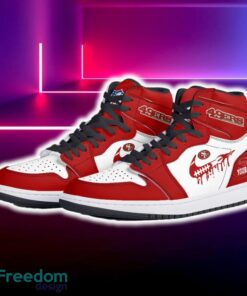 San Francisco 49ers Air Jordan Hightop Shoes New Custom Name For Fans Gift Sneaker - San Francisco 49ers Air Jordan Hightop Shoes Photo 5