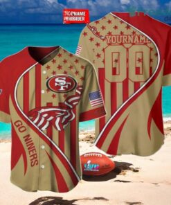 San Francisco 49ers Custom Name And Number Slogan Baseball Jersey Shirt Shirt For Men And Women