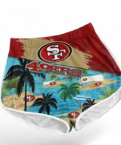 San Francisco 49ers Logo Combo Hawaiian Shirt And Short Trending Summer For Fans image San Francisco 49ers Logo Combo Hawaiian Shirt And Short Trending Summer For Fans Product Photo 3