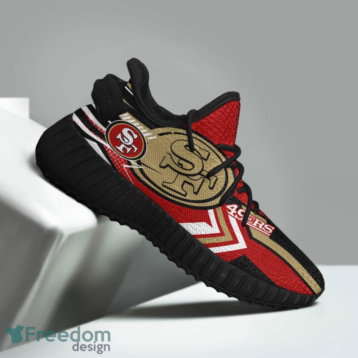 San Francisco 49ers Speedsters Yeezy Running Shoes For Fans Gift Men Women - San Francisco 49ers Speedsters Yeezy Boost Running Shoes_2