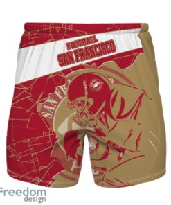 San Francisco Football Team Personalized Name Number Hawaiian Shirt And Shorts Team Gift Product Photo 2