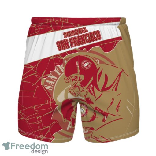 San Francisco Football Team Personalized Name Number Hawaiian Shirt And Shorts Team Gift Product Photo 2