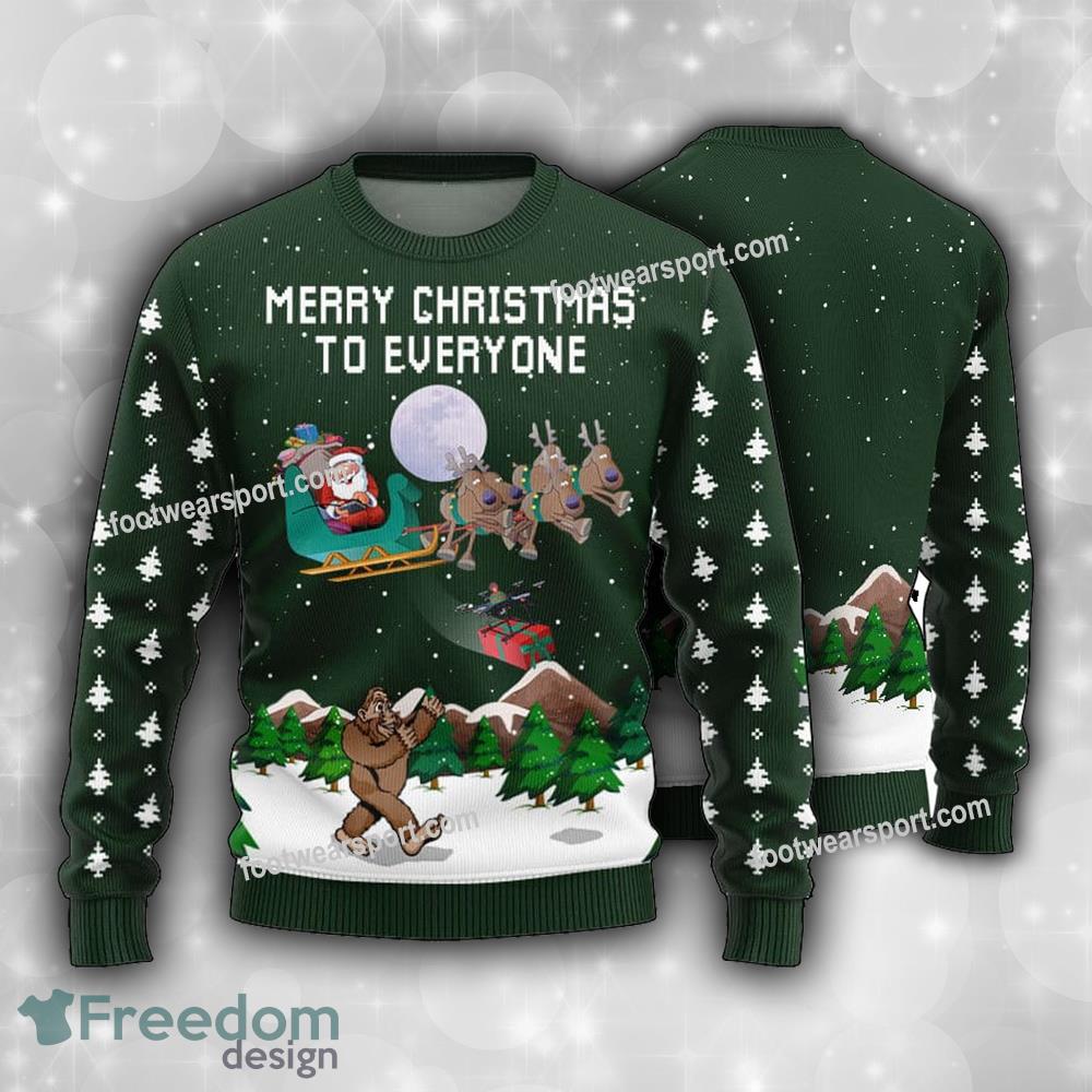 Santa Merry Giftmas To Bigfoot Men’s Ugly Christmas 3D Sweater image Santa Merry Giftmas To Bigfoot Men’s Ugly Christmas 3D Sweater - Santa Merry Giftmas To Bigfoot Men’s Ugly Christmas 3D Sweater