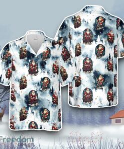 Santa Riding Bicycle Hawaiian Shirt Gift For Christmas