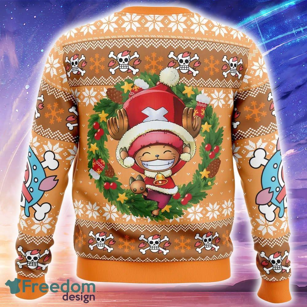 Santa Tony Chopper One Piece Knitted Christmas Sweater Trending Holidays For Men Women Fans image Santa Tony Chopper One Piece Knitted Christmas Sweater Trending Holidays For Men Women Fans - Santa Tony Chopper One Piece Ugly Christmas Sweater_2
