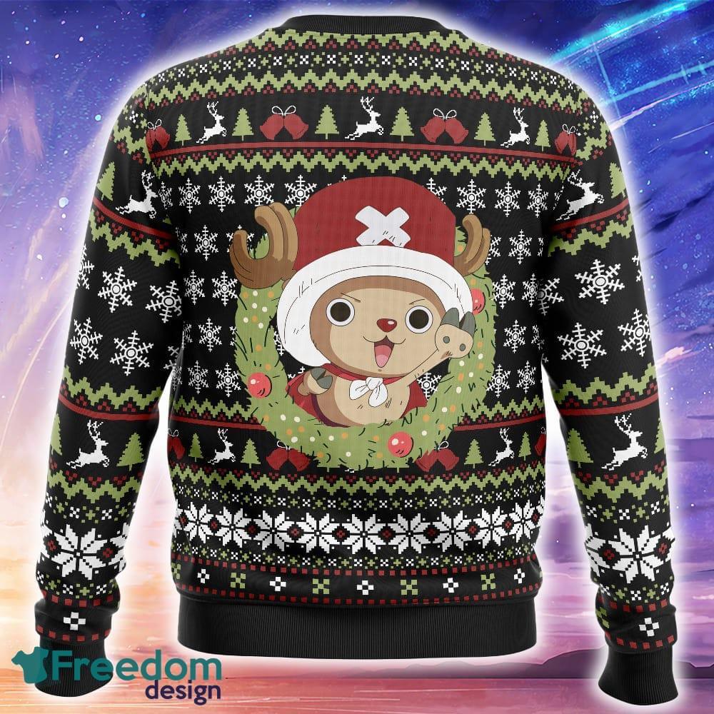 Santa Tony Tony Chopper One Piece Ugly Christmas 3D Sweater Trending Holidays For Men Women Fans image Santa Tony Tony Chopper One Piece Ugly Christmas 3D Sweater Trending Holidays For Men Women Fans - Santa Tony Tony Chopper One Piece Ugly Christmas Sweater_2