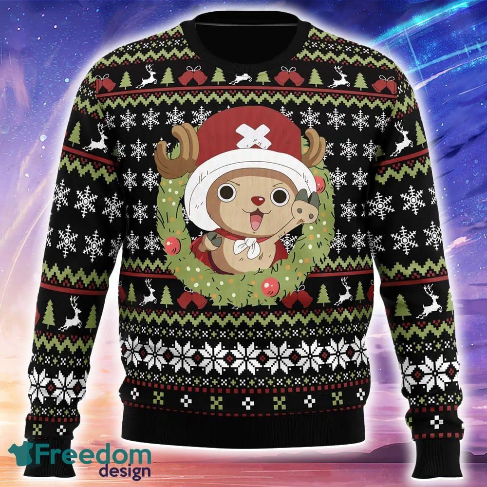 Santa Tony Tony Chopper One Piece Ugly Christmas 3D Sweater Trending Holidays For Men Women Fans image Santa Tony Tony Chopper One Piece Ugly Christmas 3D Sweater Trending Holidays For Men Women Fans - Santa Tony Tony Chopper One Piece Ugly Christmas Sweater_1