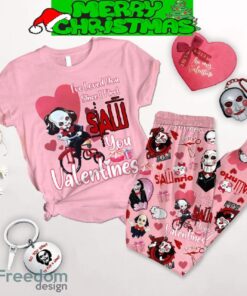 Saw Valentine Horror Fleece Pajamas Set For Christmas