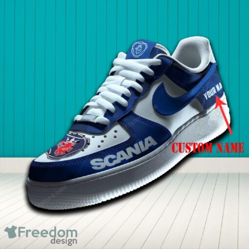 Scania Air Force 1 Sneaker Blue Hot Trending For Fans AF1 Custom Name - Scania Air Force 1 Sneaker Blue Hot Trending For Fans AF1 Custom Name