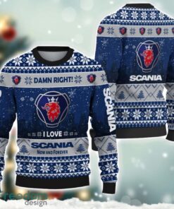 Scania Damn Right I Lover Scania Now And Forever 3D Ugly Christmas Sweater Christmas Gift Product Photo 1