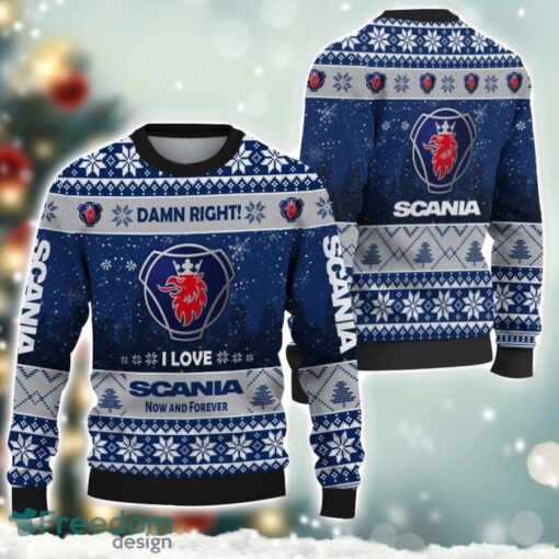 Scania Damn Right I Lover Scania Now And Forever 3D Ugly Christmas Sweater Christmas Gift Product Photo 1